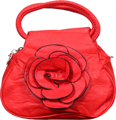 

SH0PMAX Girls Evening/Party Red Leatherette Sling Bag