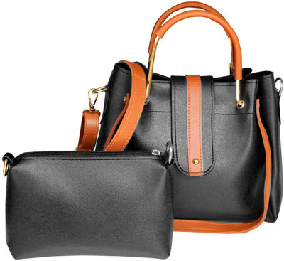 

HD Girls Casual Black Leatherette Sling Bag