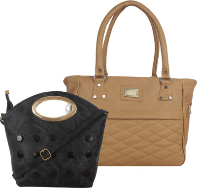 

Element Cart Women Casual, Evening/Party Black, Brown PU Sling Bag