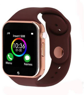 

mobaccx DZ09 Certified Bluetooth Smartwatch Phone with Sim Support, Facebook, QQ, WeChat, Twitter, Time Schedule, Read Message or News, Sports, Health Smartwatch(Brown Strap 16.4 INCH)