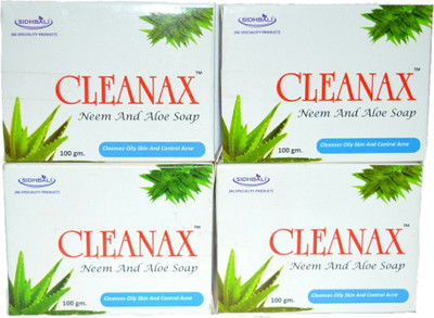 cleanax Neem soap(400 g, Pack of 4)