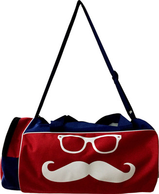 

KING FITNESS MOOCH DESIGN WITH LIFE BETTER IN GYM RED BLUE ORIGINAL GYM DUFFEL BAG(Red, Kit Bag), Blue;red
