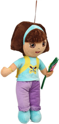 

My Baby Excel Dora with Flower Plush Blue and Violet 45 cm - 45 cm(Blue, Violet)