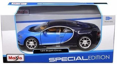 

Generic New 1:24 W/B SPECIAL EDITION - BLUE BUGATTI CHIRON Diecast Model Car By Maisto(Multicolor)