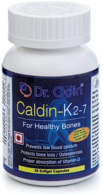 

Dr. Odin Caldin - K2-7 For Health Bones - Protects Bone Loss / Osteoporosis For Men And For Women 30 Softgel Capsules By Dr Odin(30 No)