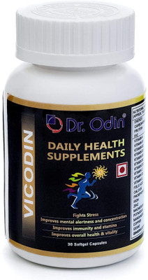 

Dr. Odin Megadin Energy Booster & Anti Depressant Complete Multi Vitamin With Omega Omega 3 Fatty Acid For Men And For Women 30 Softgel Capsules(30 No)