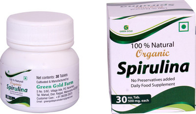 

Green Gold Farm 100 % Organic Spirulina Tablets(50 mg)
