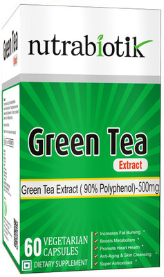 

nutrabiotik Green Tea Extract (90% Polyphenol) 500mg - 60 vegetarian capsules(500 mg)