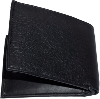 

APF COLLECTION Boys Black Genuine Leather Wallet(3 Card Slots)