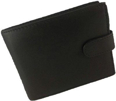 

WALTZ Men Black Genuine Leather Wallet(9 Card Slots), Wa-0313-17