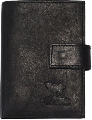 

The Rajasthali Men Multicolor Genuine Leather Card Holder(5 Card Slots), Black