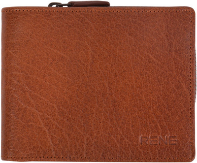 

Rene Men Casual Tan Genuine Leather Wallet(10 Card Slots)