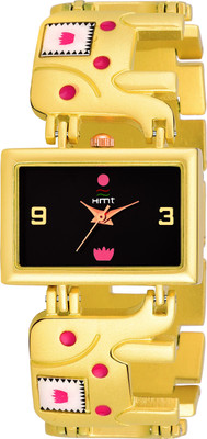 

HEMT Blacl Dial LadiesHM-LR221-BLK-GLD Watch - For Women