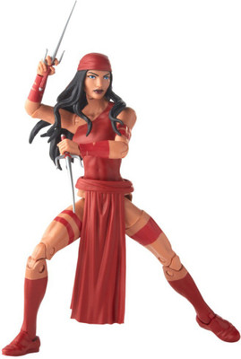 

Hasbro Spider-Man Legends Series 6-inch Elektra(Multicolor)