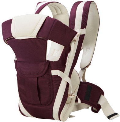 

IndusBay Baby Carrier 4 In 1 Adjustable Infant Comfortable Sling Backpack & Buckle Strap - Maroon Baby Carrier(Maroon, Front carry facing out)