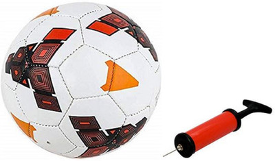 

Aristo Strike Red Football with Inflating Air Pump Football - Size: (Pack of 2, Multicolor
