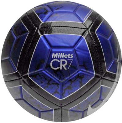 

Millets Prestige CR7 AEROWTRAC PU Blue Football - Size: (Pack of 1, Blue, Blue;black