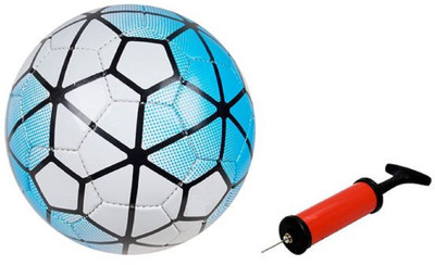 

ALEN ORDEM Blue Football + Air Pump Football - Size: (Pack of 2, Multicolor