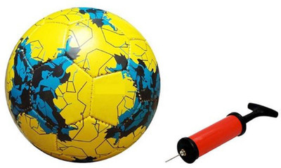 

Aristo Russia 2017 Yellow Football with Inflating Air Pump Football - Size: (Pack of 2, Multicolor