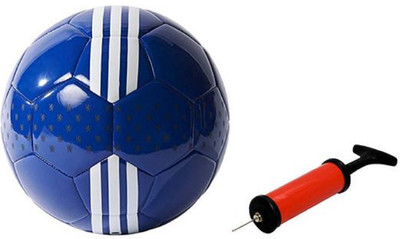 

Aristo Blue Mercy Football with Inflating Air Pump Football - Size: (Pack of 2, Multicolor