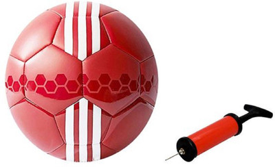 

ALEN Mercy Red Football + Air Pump Football - Size: (Pack of 2, Multicolor