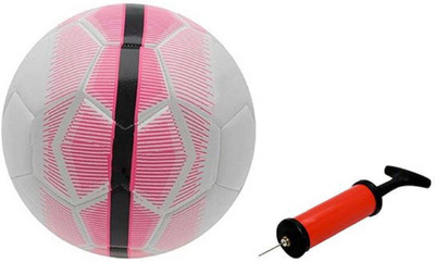 

ALEN Mercury Pink Football + Air Pump Football - Size: (Pack of 2, Multicolor