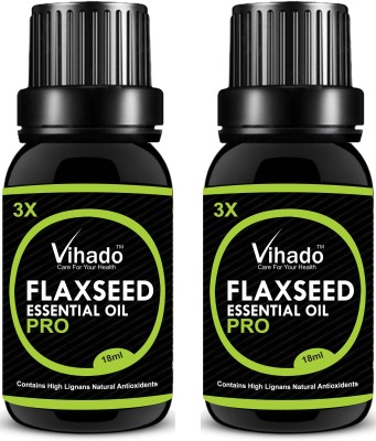 

VIHADO 100% pure flaxseed oil with Omaga-3 (18 ml) (Pack of 2)(36 ml)