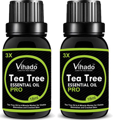 

VIHADO Pure Tea Tree Essential Oil (18 ml) (Pack of 2)(18 ml)