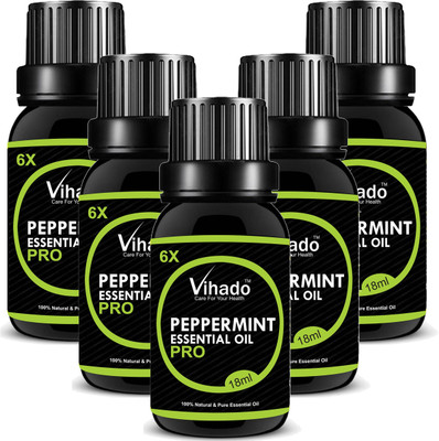 

Vihado 100% Pure & Natural Peppermint Oil (18 ml) (Pack of 5)(18 ml)