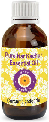

Deve Herbes Pure Nar Kachur Essential Oil 10ml (Curcuma zedoaria) 100% Natural Therapeutic Grade Steam Distilled(10 ml)