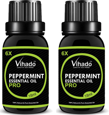 

Vihado Peppermint essential oil (18ml) (Pack of 2(18 ml)
