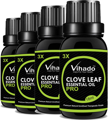 

VIHADO Clove Bud Essential Oil (18 ml) (Pack of 4)(72 ml)