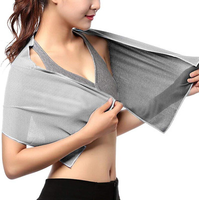 QUINERGYS Microfiber 2400 GSM Hair, Hand, Sport, Face Towel(Grey)