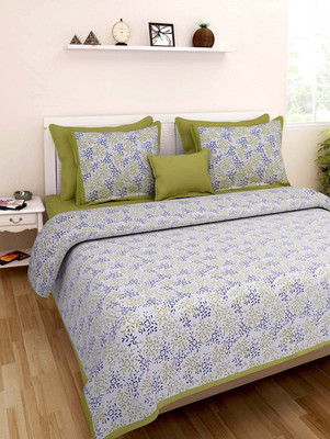 

Adiidev 300 TC Cotton Double Printed Bedsheet(Pack of 1, Multicolor)