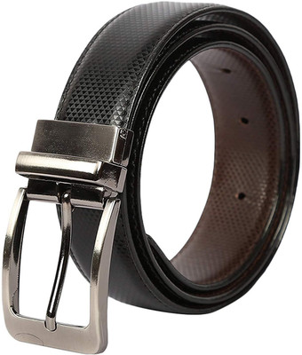 

kaezri Men Casual Black Artificial Leather Reversible Belt
