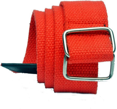 

ASF Men & Women Casual Red Fabric Belt