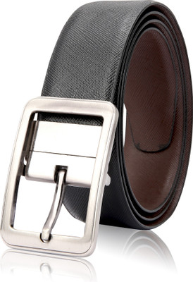 

Second May Men Formal Black Genuine Leather Reversible Belt
