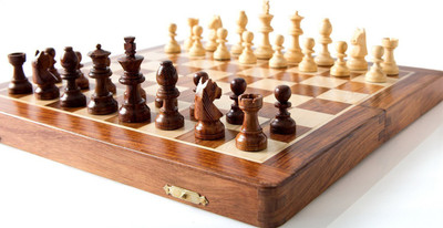 

Best Chess 10 Inches Handcrafted Magnetic Wooden Chess Set With Pieces Board Game