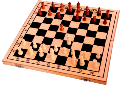 

Craftoy Wooden Foldable Chess Board for Professionals & beginners ( 15"x 15") Board Game