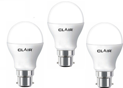 

CLAIR 3 W Standard B22 LED Bulb(White, Pack of 3)