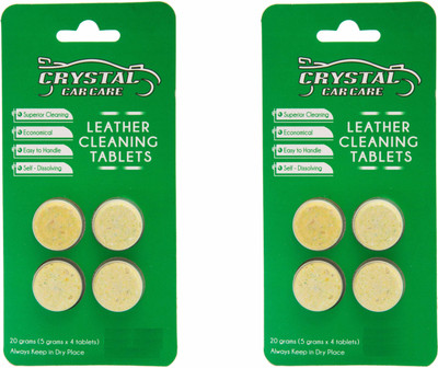 

CRYSTAL CAR CARE LEATHER CLEANING TABLETS CCCLCT054 Vehicle Interior Cleaner(40 g)