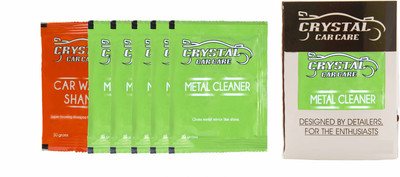 

CRYSTAL CAR CARE Paste Car Polish for Metal Parts, Chrome Accent(170 g)