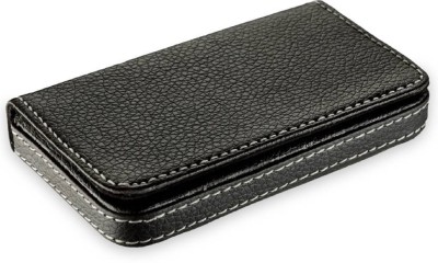WST Leather Visiting /Credit Card Holder,Business Card Case Holder, ID Card Holder - (Set of 1 ) Black 10 Card Holder(Set of 1, Black)