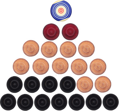 

GSI Striker And Coins Combo Carrom Pawns(Pack of 25)