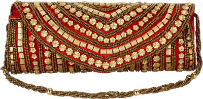 Favria Party, Casual Red Clutch