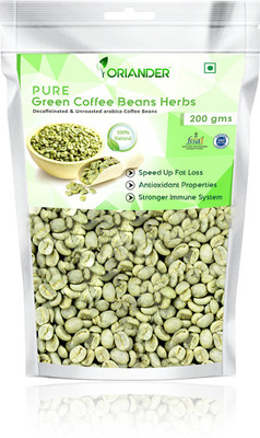 

Oriander 100% Natural & Organic Green Coffee Beans Herbs 200 Gm Roast & Ground Coffee 200 g(Green Coffee Flavoured)
