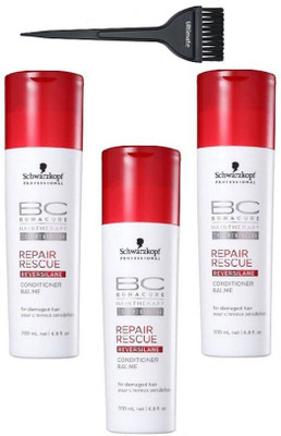 

Ultimate Of Hair Brush, Schwarzkopf Bc Bonacure Repair Rescue Hair Conditioner Set Of 3(Set of 4)