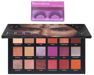 

Marvalous Eyelashes, Huda Beauty Desurt Dusk Eyeshadow Palette(Set of 2)