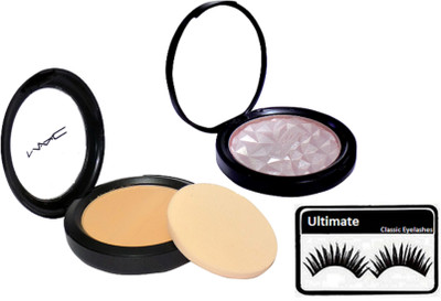 

Ultimate Eyelashes, Mac Beauty Makeup Powder Bold & Bad Lash with Studio Fix Powder Plus Foundation(Set of 3)