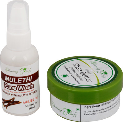 

Glowing Buzz Combo of Mulethi Face Wash and Eco Certified Shea Butter(Set of 1)